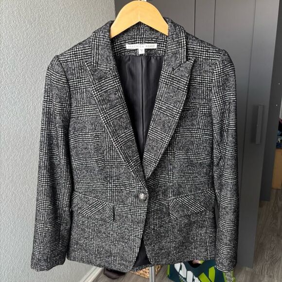 Veronica Beard Plaid Wool Blend Blazer Size 10 - Picture 1 of 8